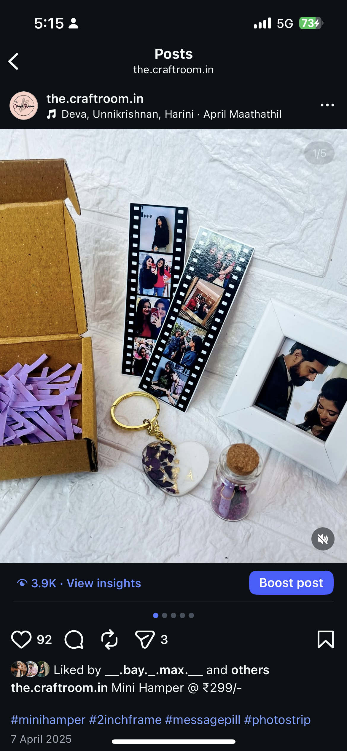 Mini hamper