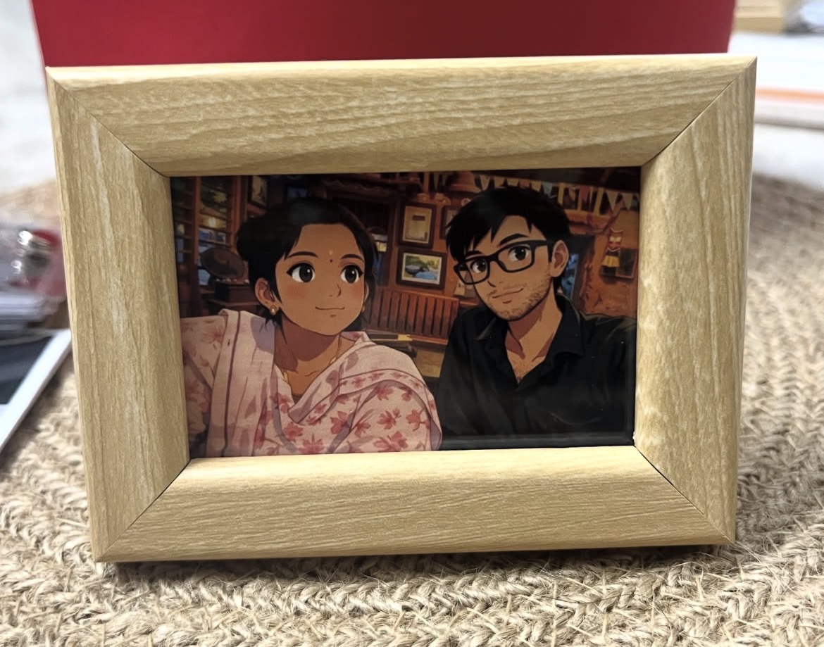Brown frame